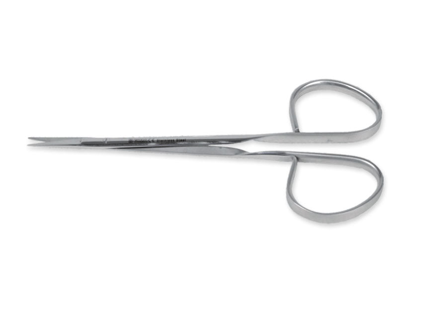 RIBBON SUTURE SCISSORS - straight - 12 cm