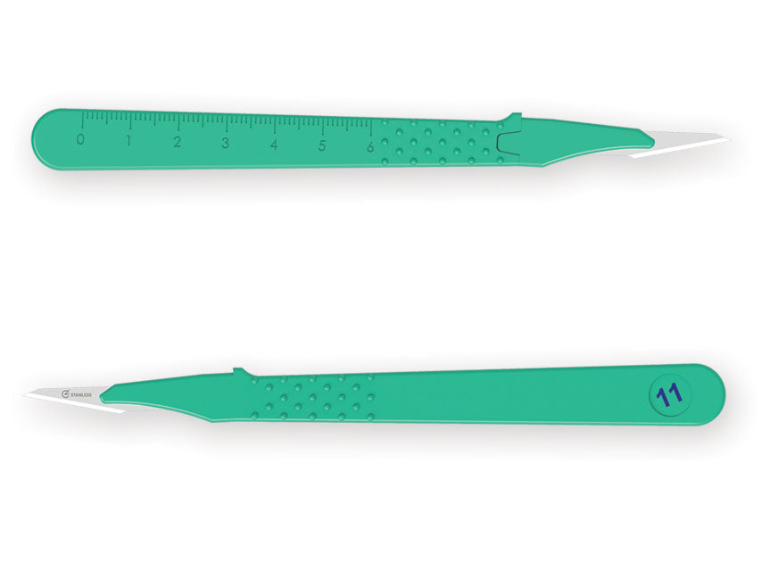 SCALPELS JETABLES GIMA N. 11 STÉRILE