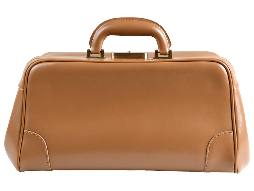 "FLORIDA LEATHER" BAG - chestnut brown