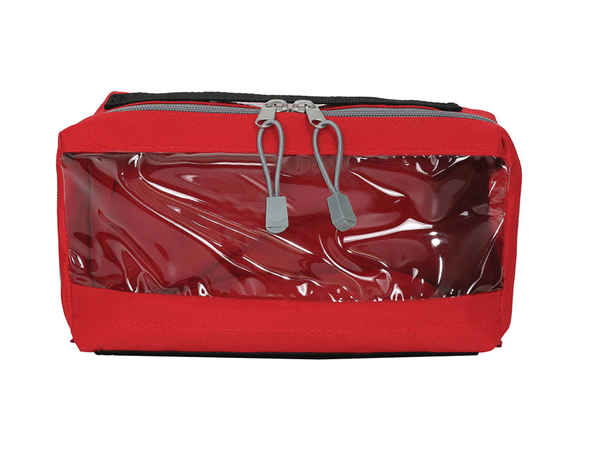 E2 BAG - rectangular with window - red