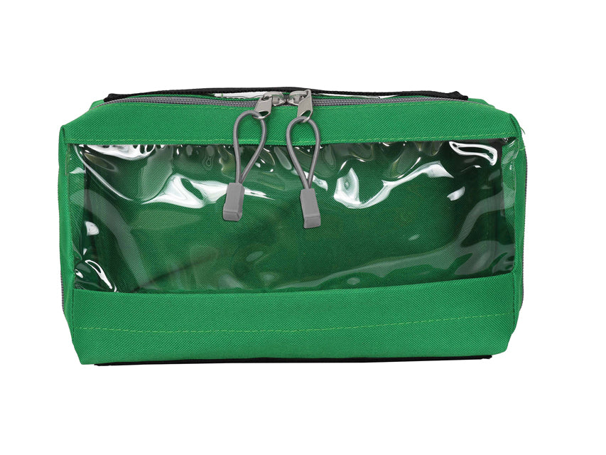 E2 BAG - rectangular with window - green