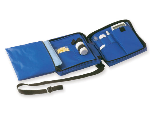 Empty DIABETIC BAG - blue nylon