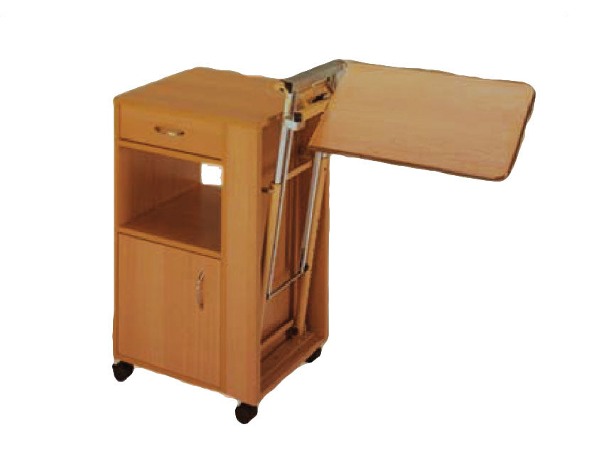 WOODEN BEDSIDE TABLE with adjustable height for codes 27672/3