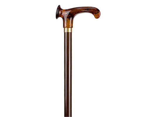 "RAFFAELLO" WOODEN STICK - right T-handle - tortoiseshell