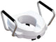 RAISED WC with fixed armrests - 12.5 cm