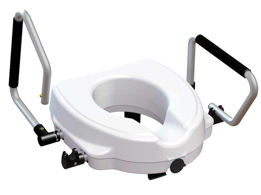 WC RAISER with reclining armrests - 12.5 cm