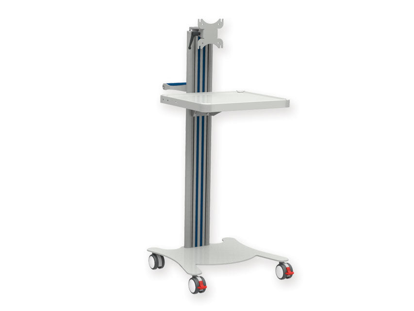 CARRELLO SUPER EASY - con ripiano e supporto monitor