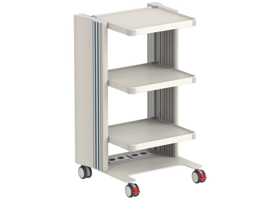 CARRO EASY POWER - 3 estantes 40x36 cm + base