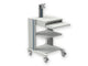 PRO TROLLEY – 2 Ablagen, Tastatur, Halterung. Monitor, Schublade