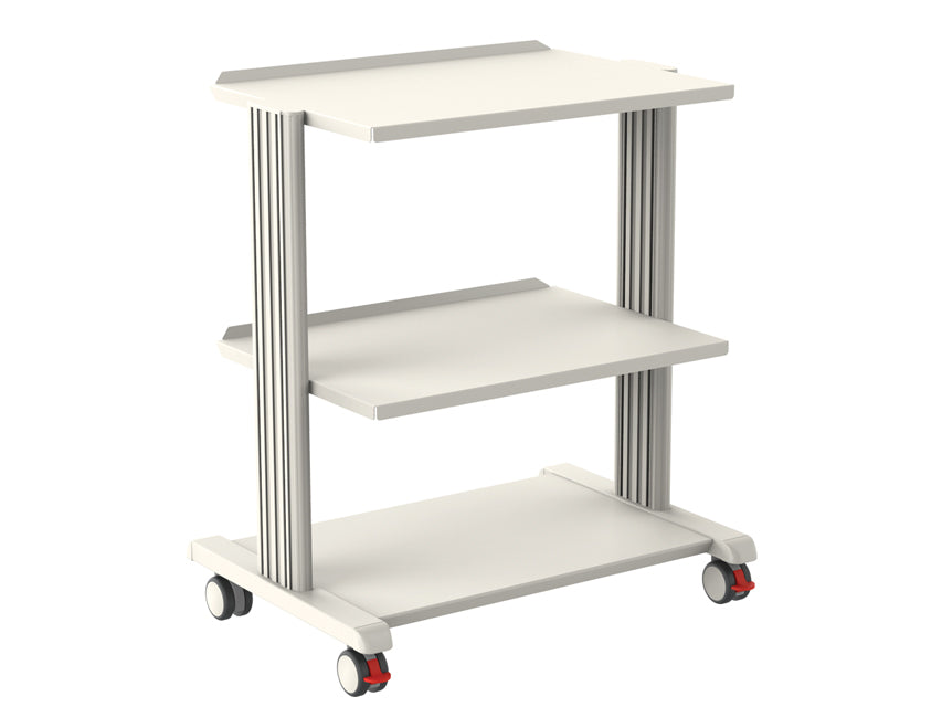 CARRELLO SMART - 2 ripiani 60x42 cm + base