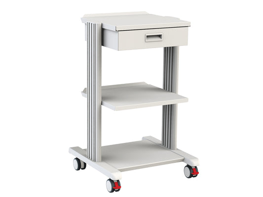 SMART TROLLEY - 2 Regale 40x36 cm + Sockel + Schublade