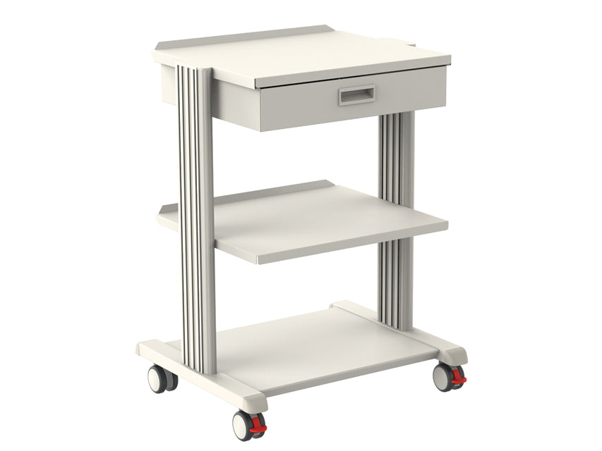 CARRELLO SMART - 2 ripiani 50x42 cm + base + cassetto
