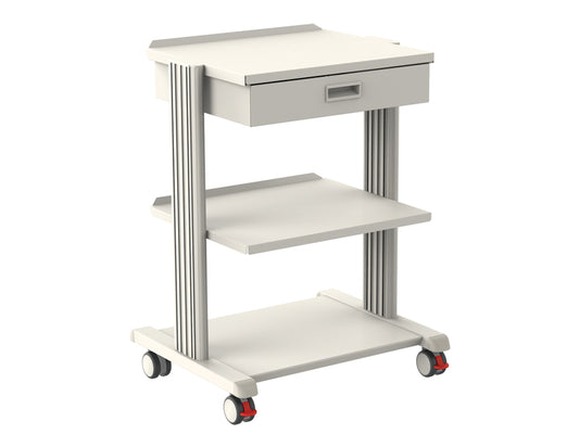 SMART TROLLEY - 2 Regale 50x42 cm + Sockel + Schublade