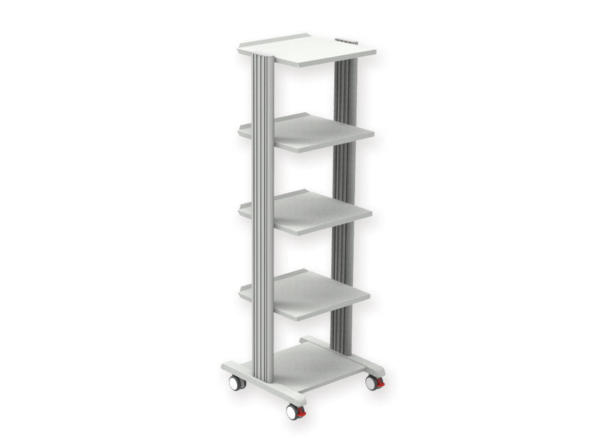 CARRO SMART - 4 estantes 40x36 cm + base