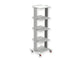 CARRO SMART - 4 estantes 40x36 cm + base