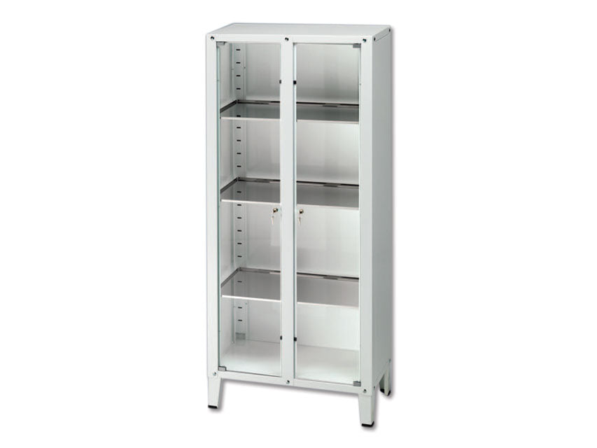 "VALUE" SHOWCASE WITH 2 DOORS - tempered glass