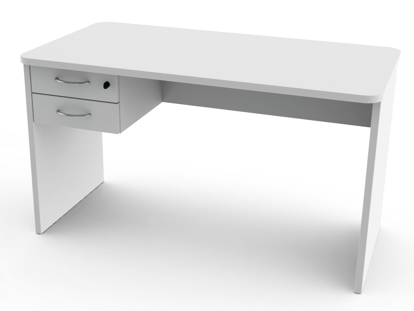 DESK 120x70x h73 cm - with 2 drawers and sides
