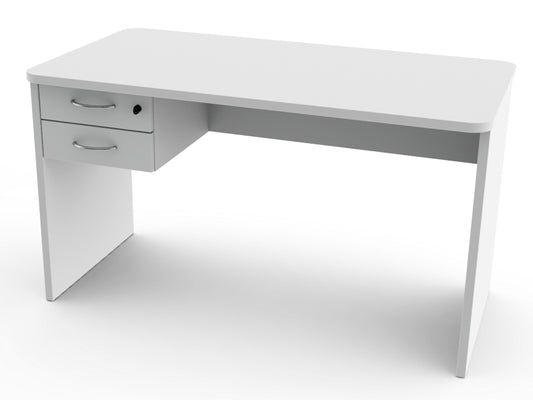 DESK 120x70x h73 cm - with 2 drawers and sides