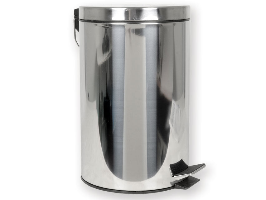 BASURA 12 l con pedal - acero inoxidable