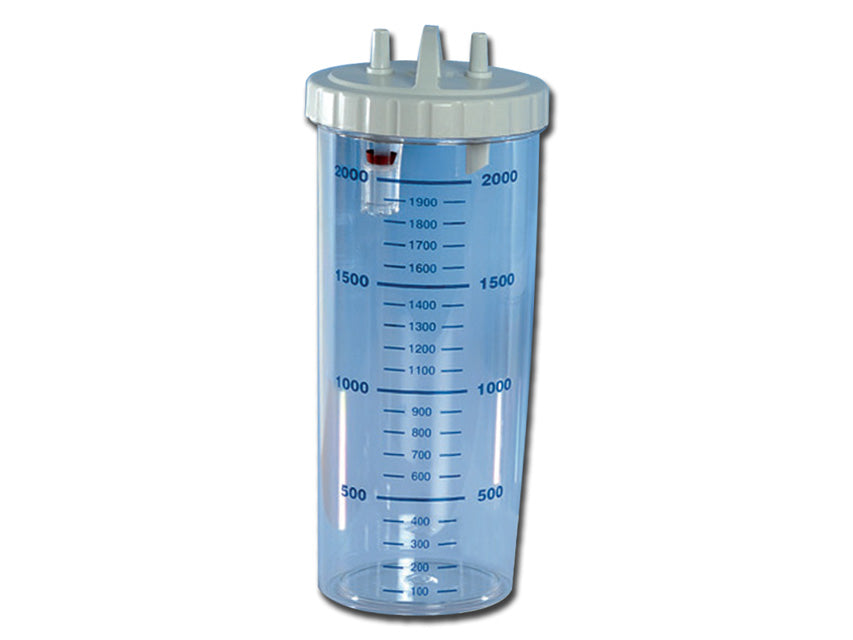 POT DE 2 LITRES avec couvercle - autoclavable à 121°C