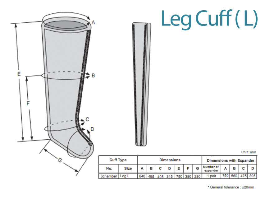 6-CHAMBER LEG - replacement for code 28441