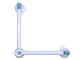 DOUBLE SUCTION CUP HANDLE 929 mm