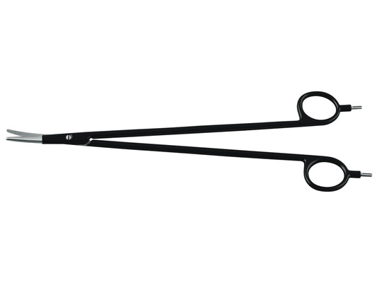 DISPOSABLE BIPOLAR SCISSORS 18 cm - curved