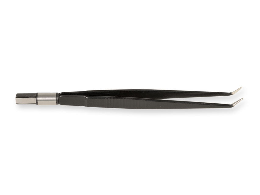 STRAIGHT "NON-STICK" PLIERS - 18 cm - angled tips 1 mm