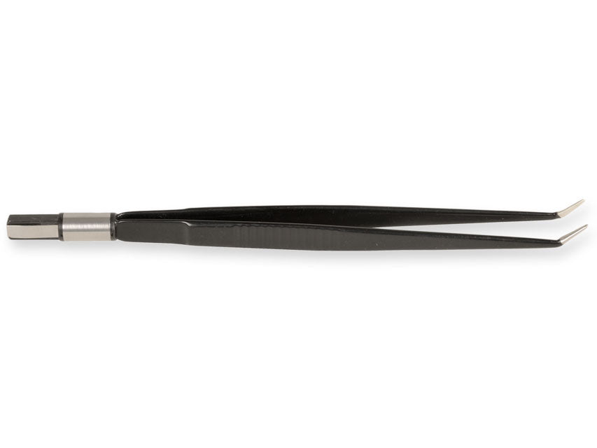 STRAIGHT "NON-STICK" PLIERS - 20 cm - angled tips 1 mm