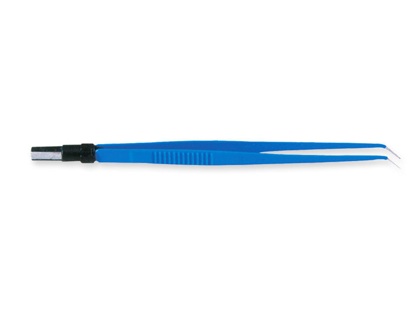 PINZA BIPOLAR CURVA 18 cm - puntas 0,3 mm