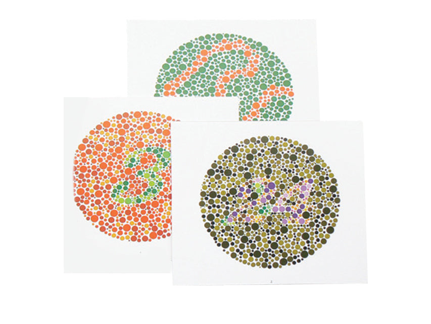TEST DE PERCEPTION DES COULEURS GIMA - 10 tableaux - pédiatrique