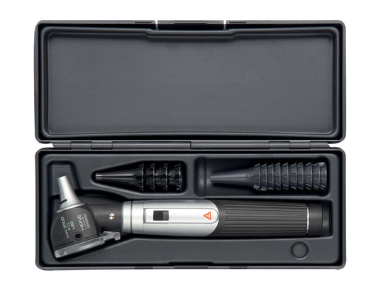 OTOSCOPIO HEINE MINI 3000 LED A F.O. con speculum riutilizzabili e astuccio - nero - D-885.20.021