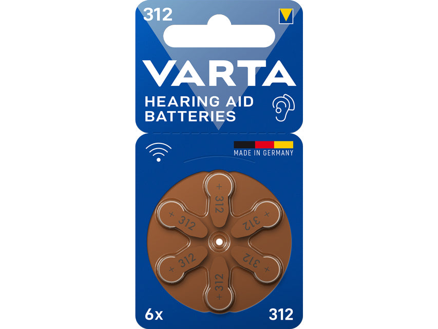 BATTERIE PER APPARECCHI ACUSTICI VARTA - 312