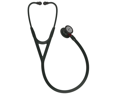 LITTMANN CARDIOLOGY IV - 6200 - nero - finitura nera - connettore rosso