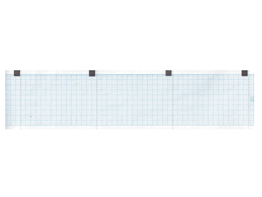Carta termica ECG 60x15 mmxm - rotolo griglia blu