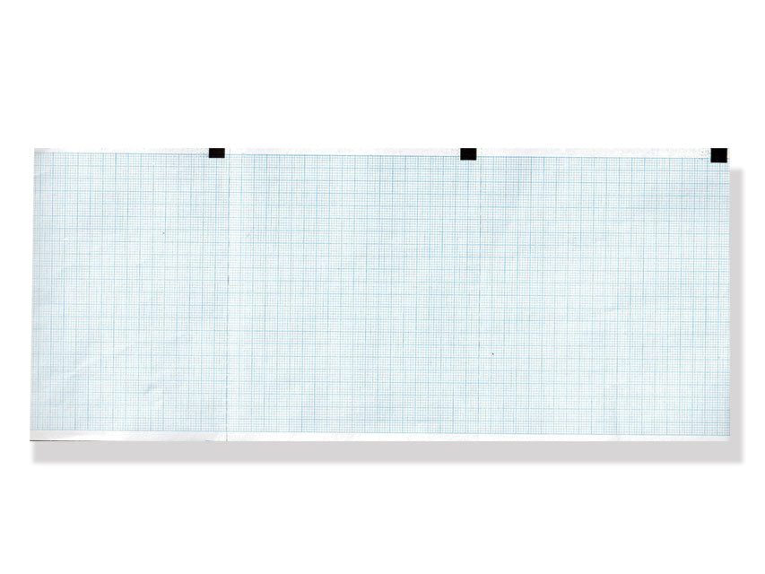 Carta termica ECG 120x100 mm x 300 - pacco griglia blu