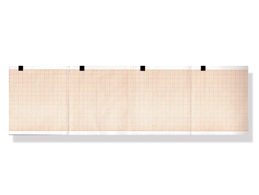 Carta termica ECG 80x70 mm - pacco griglia arancio