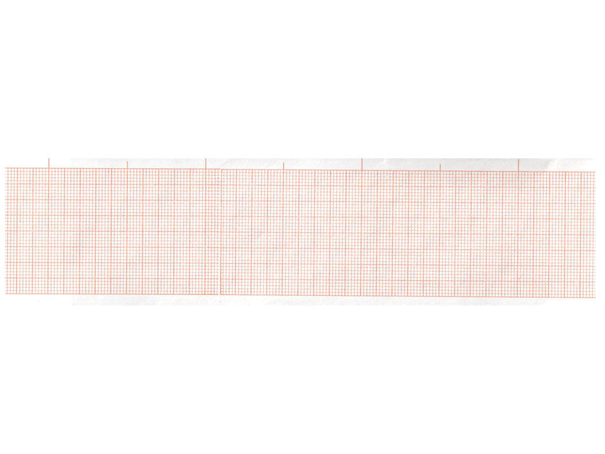 Carta termica ECG 50x30 mmxm - rotolo griglia arancio