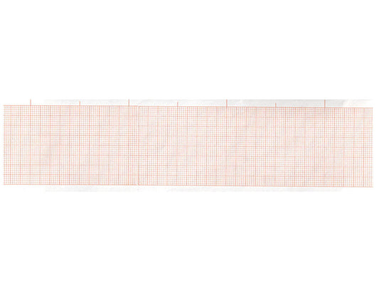 Carta termica ECG 50x30 mmxm - rotolo griglia arancio