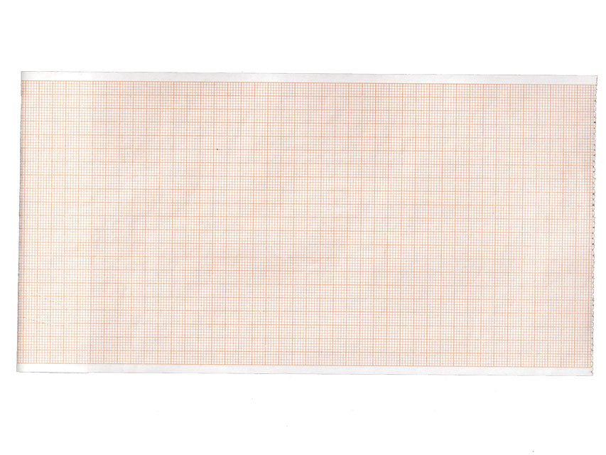 Carta termica ECG 112x27 mmxm - rotolo griglia arancio
