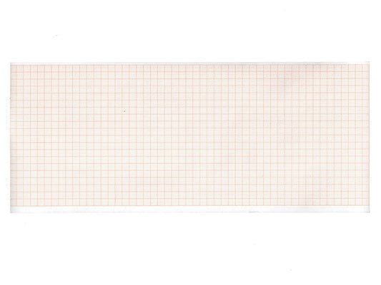 Carta termica ECG 107x25 mmxm - rotolo griglia arancio