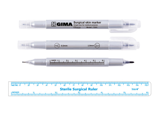 PENNA DERMATOLOGICA - doppia punta 0,5 e 1,0 mm - sterile