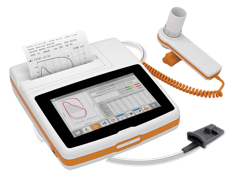 NUOVO SPIROLAB con display a colori e stampante e software + SpO2