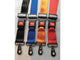 SET DI 4 CINTURE DI SICUREZZA CON GANCIO - poliestere 4 colori - estremità con gancio, fibbia in metallo