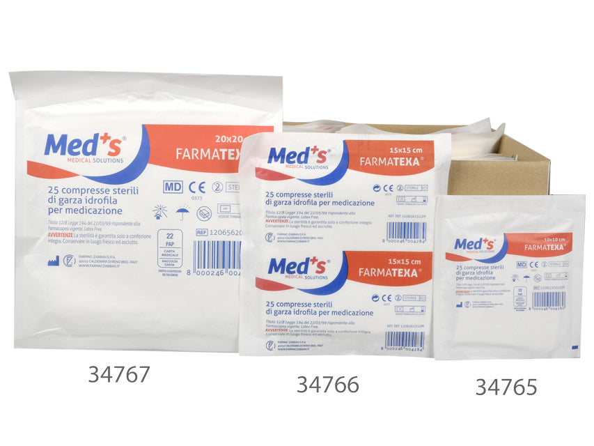 GARZA COTONE STERILE 15X15cm - buste da 25pz.