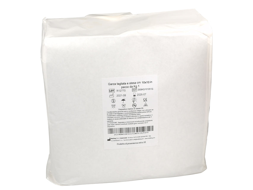 GARZA COTONE 10x10 cm confezione da 1 kg