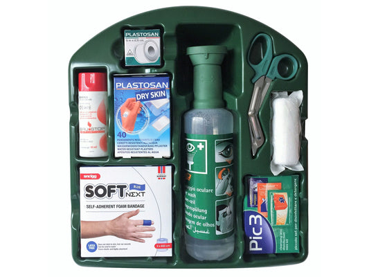 KIT PRONTO SOCCORSO OCULARE, USTIONI E MEDICAZIONE
