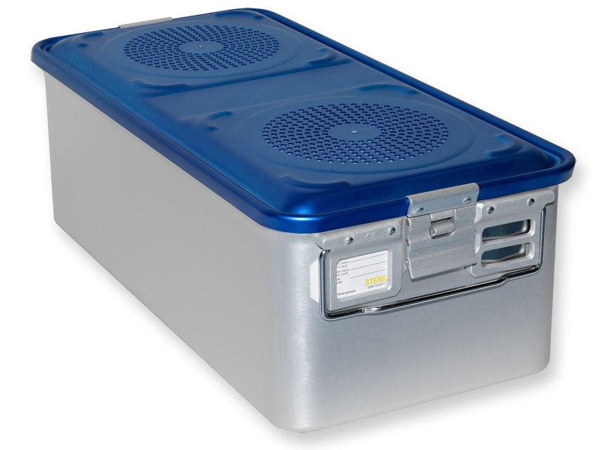 CONTAINER CON FILTRO grande h200 mm - blu forato