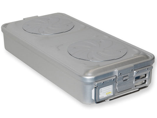 CONTAINER CON VALVOLA grande h 100 mm - grigio