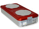 CONTAINER CON VALVOLA grande h 100 mm - rosso